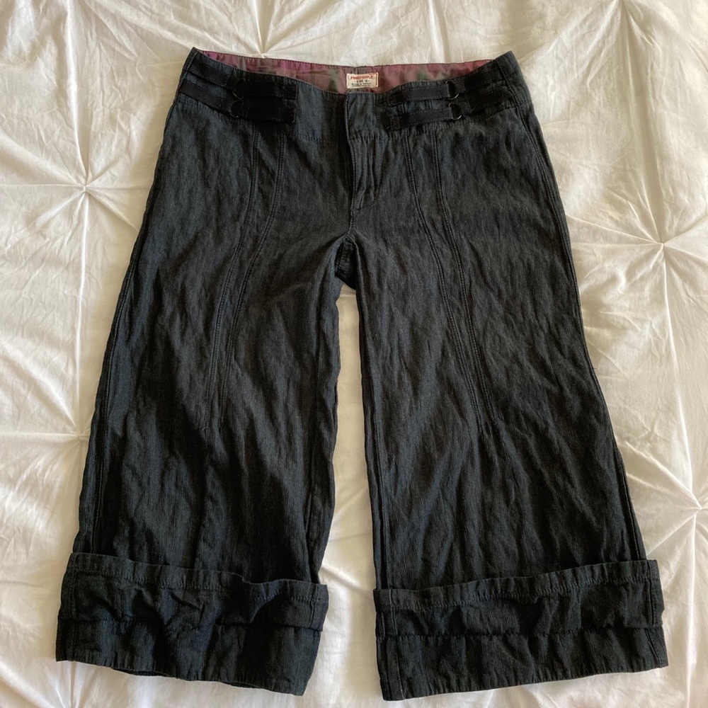 Black FREE PEOPLE capris